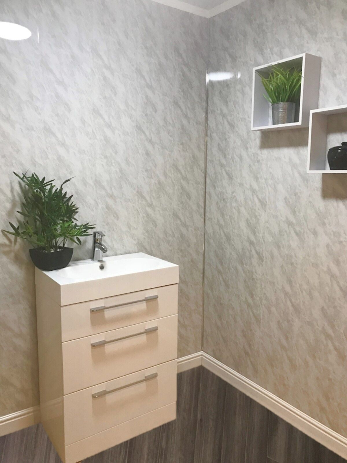 10 White Black Grey Sparkle & Marble Shower Wall Panels PVC Bathroom Cladding