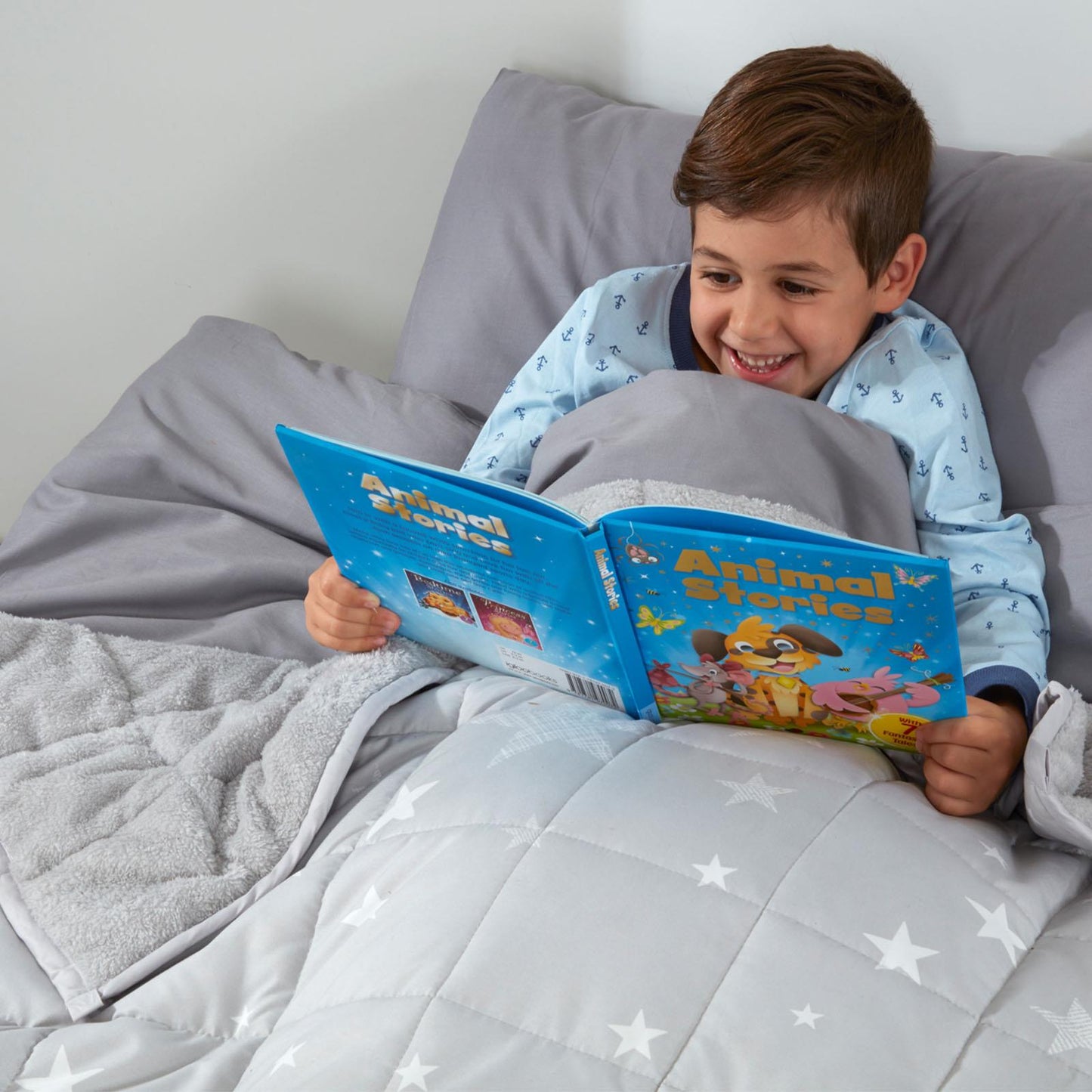 Dreamscene Star Teddy Fleece Weighted Blanket Kids Sleep Therapy Anxiety Throw