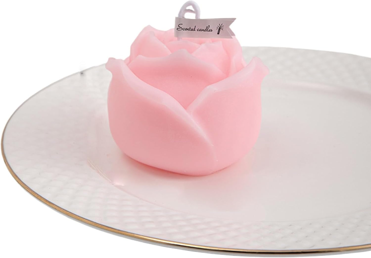 Rose Flower Candle, Handmade Creative Rose Scented Candle, Aromatherapy Candle Ornament, Rose Shaped Tealight Candles for Wedding Valentine'S Day Baby Shower Bridal Shower Birthdays Home Decoration