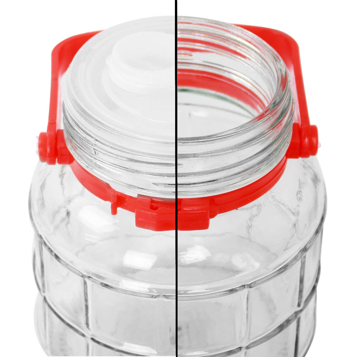 Large Glass Pickle Preserve Jars Airtight Storage Beverage Food Containers Jar