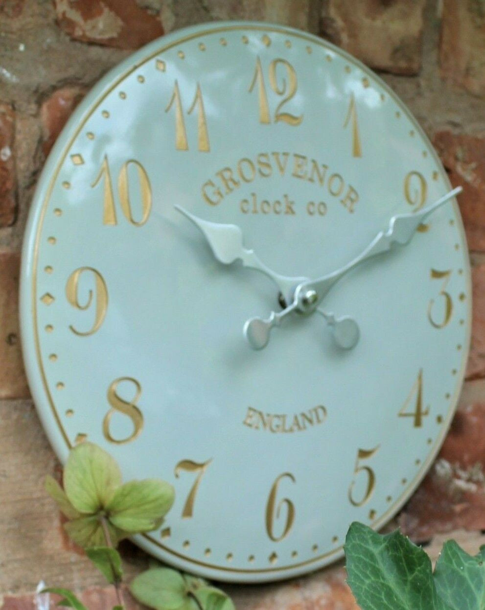 Outdoor Indoor Garden Wall Clock Station Hand Painted Church Clock Home Decor