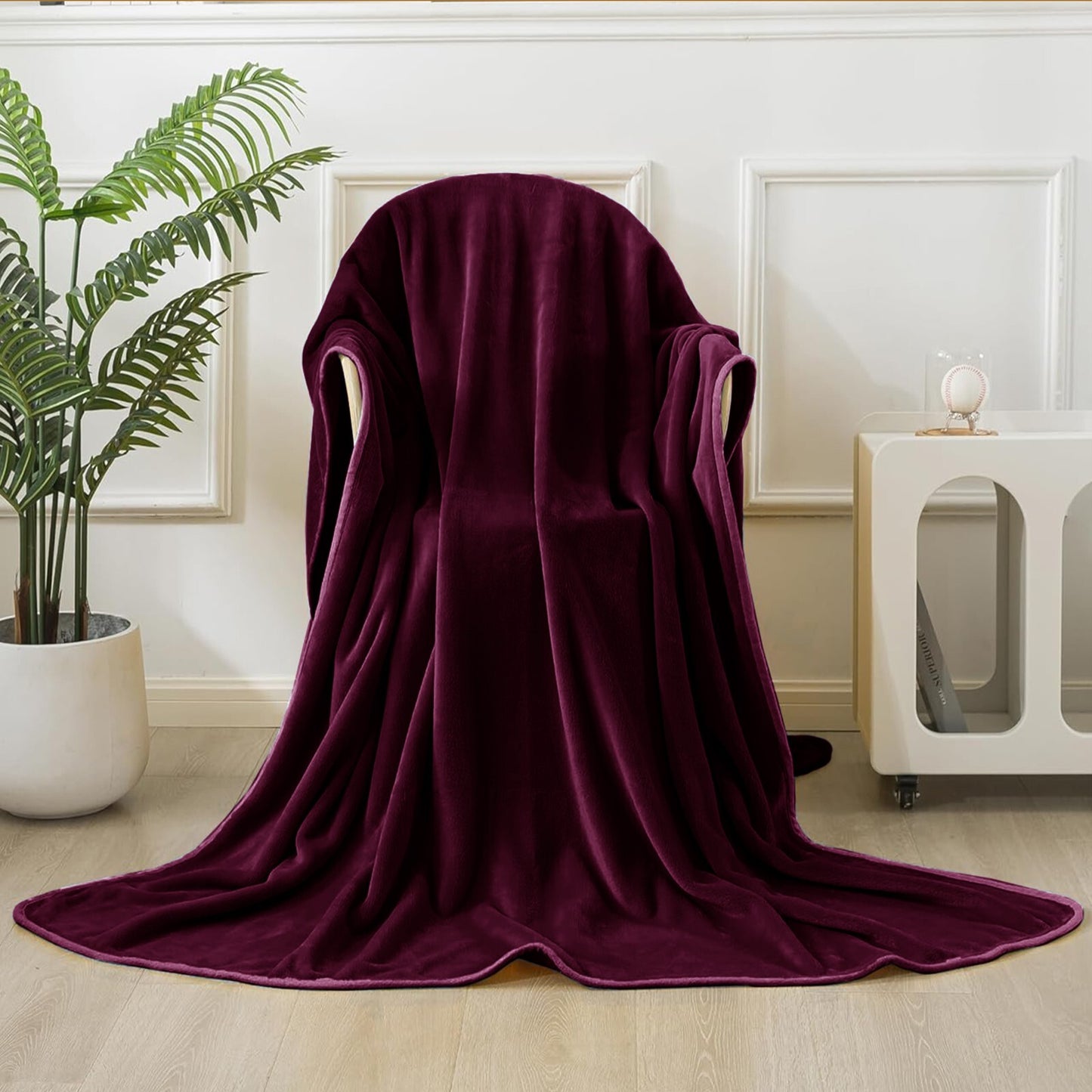 Large Fleece Blanket Throw Reversible Soft Warm Bed Sofa Blanket Double & King