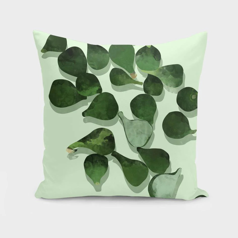 Watercolor Figs Cushion/Pillow