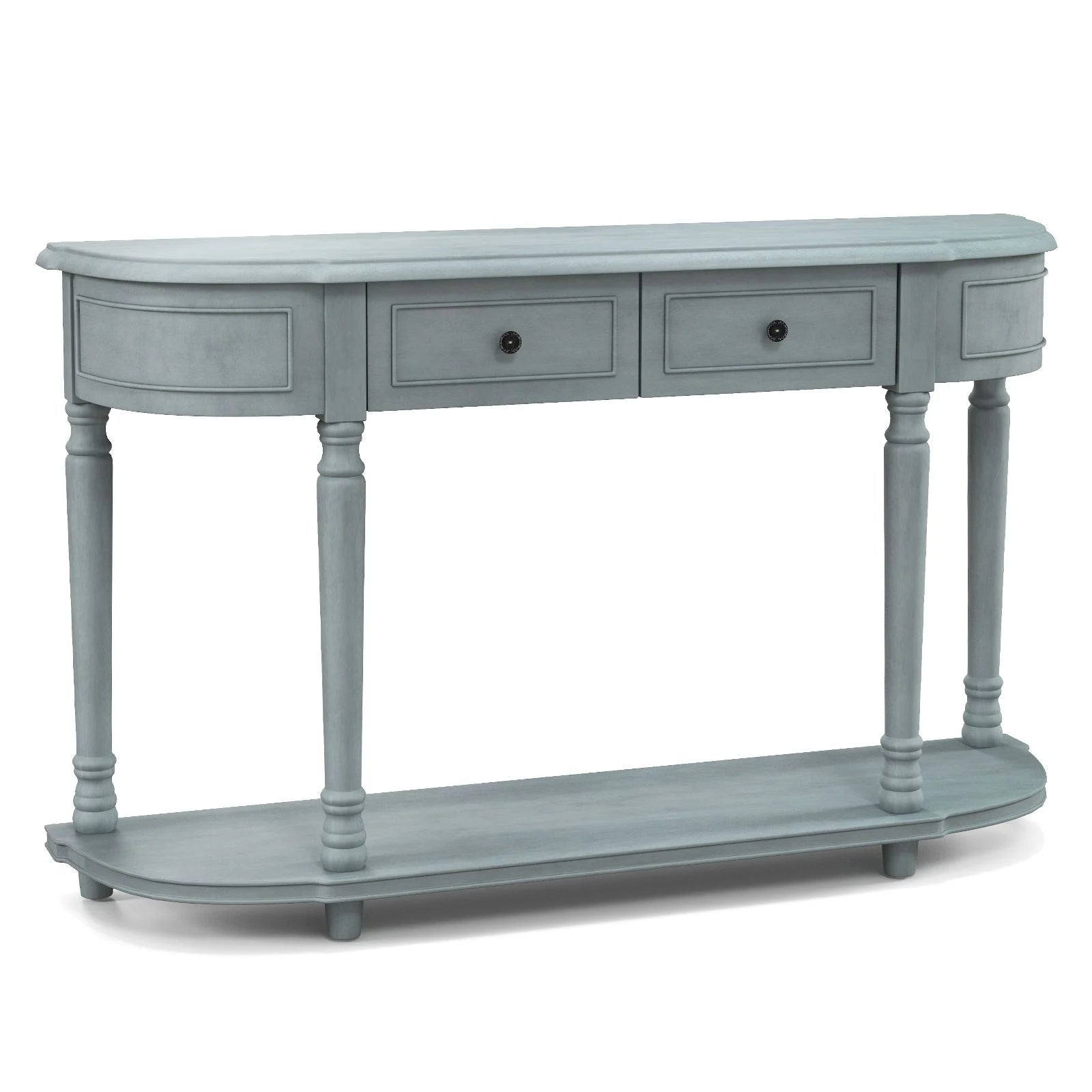 Retro Console Table with Storage for Living Room Hallway