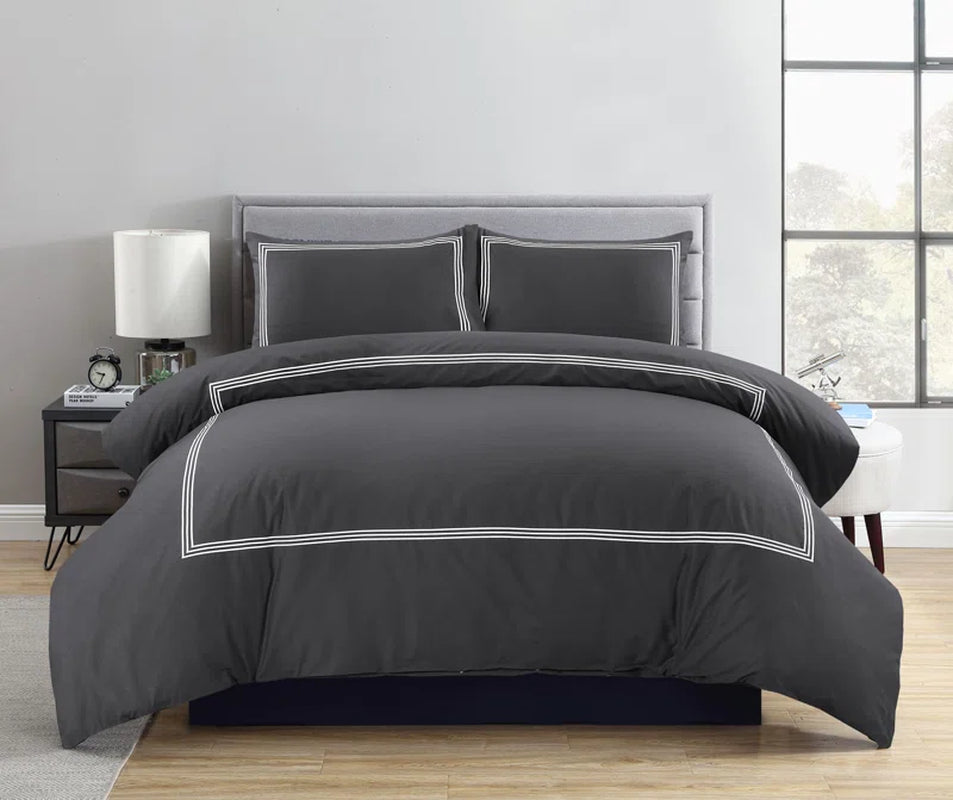 Kazimiera Sateen Polycotton 200 TC Duvet Cover Set