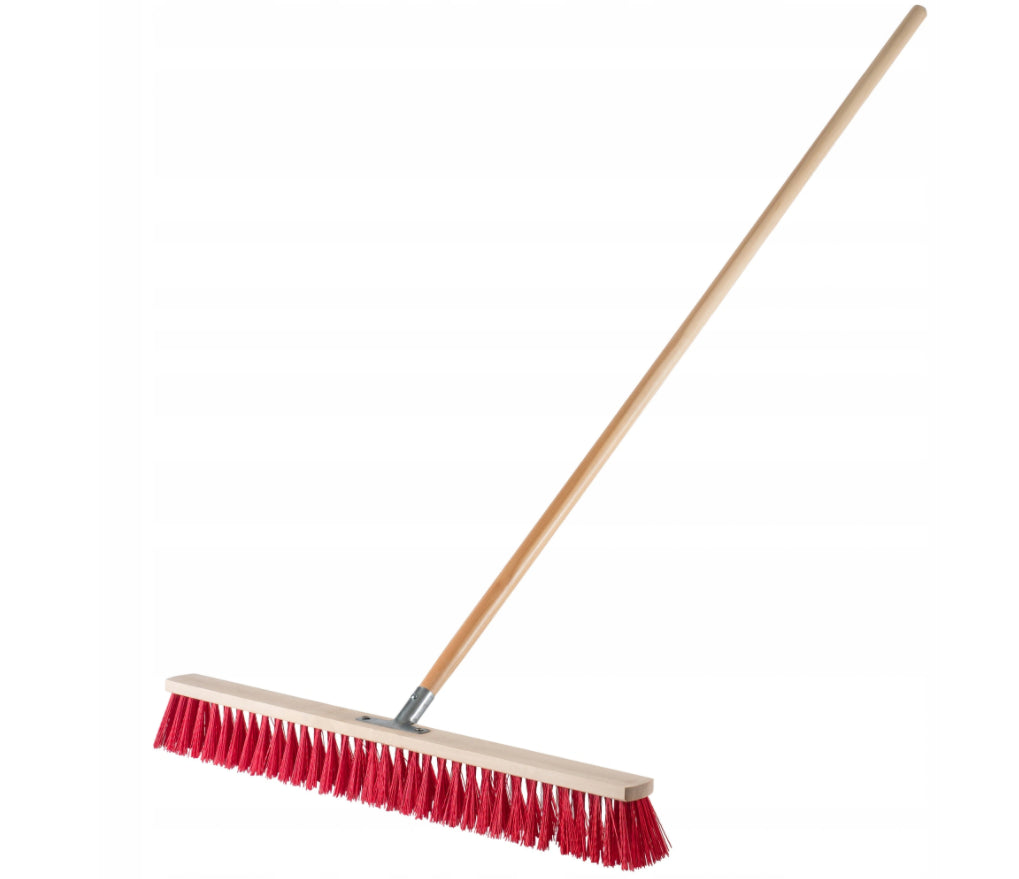 1.2M Traditional Outdoor Garden Sweeping Brush Floor Yard Wooden Broom Handle