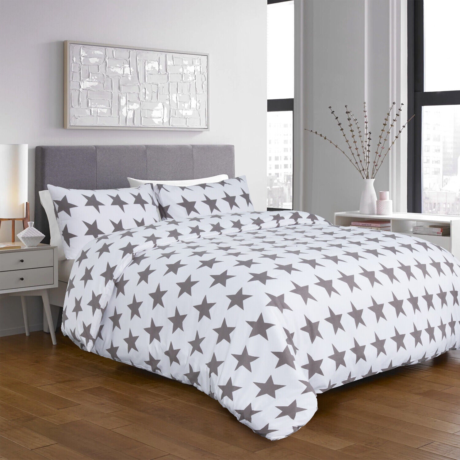 Luxury Reversible Duvet Cover Quilt Cover Bedding Set Single Double King Size