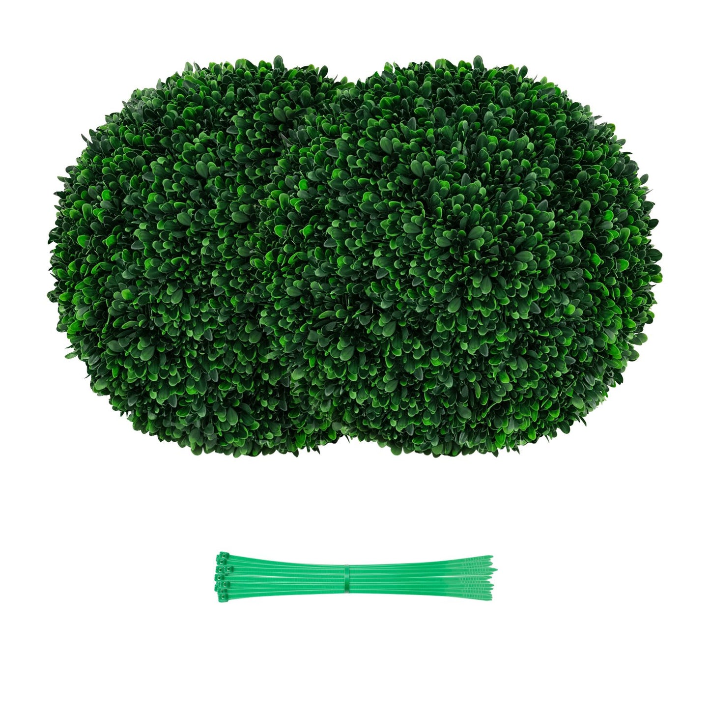 2 Pieces 52 CM Artificial Topiary Balls with 20 Zip Ties