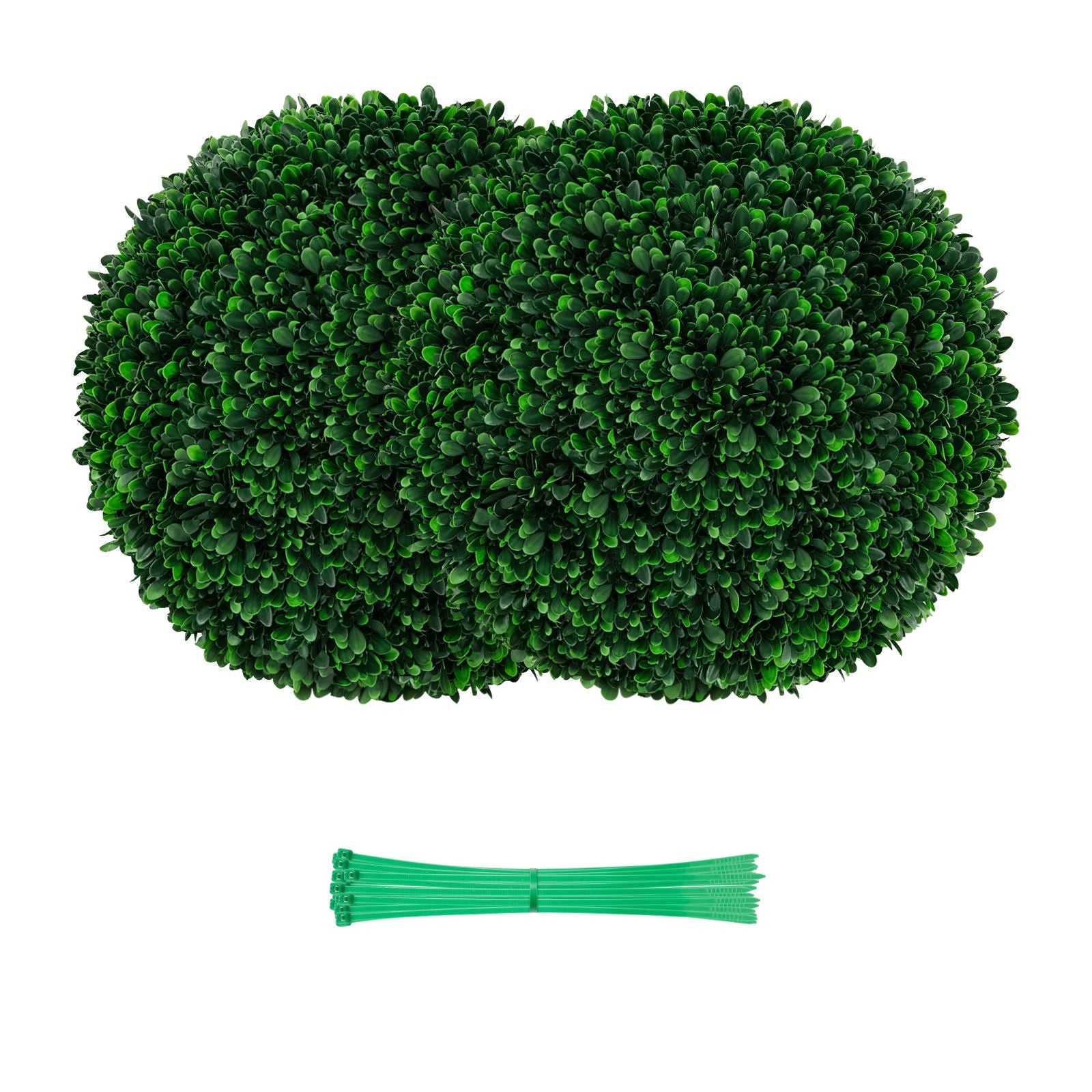 2 Pieces 52 CM Artificial Topiary Balls with 20 Zip Ties