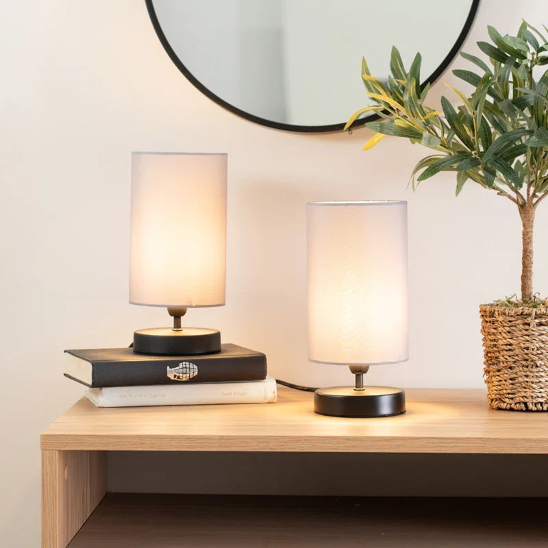 Romica Touch Table Lamps with Fabric Shades