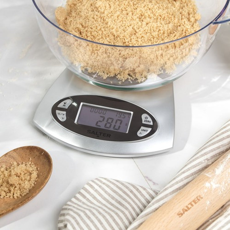 Salter Electronic Kitchen Scale & Jug 5Kg Capacity Easy Read Weigh Food & Liquid