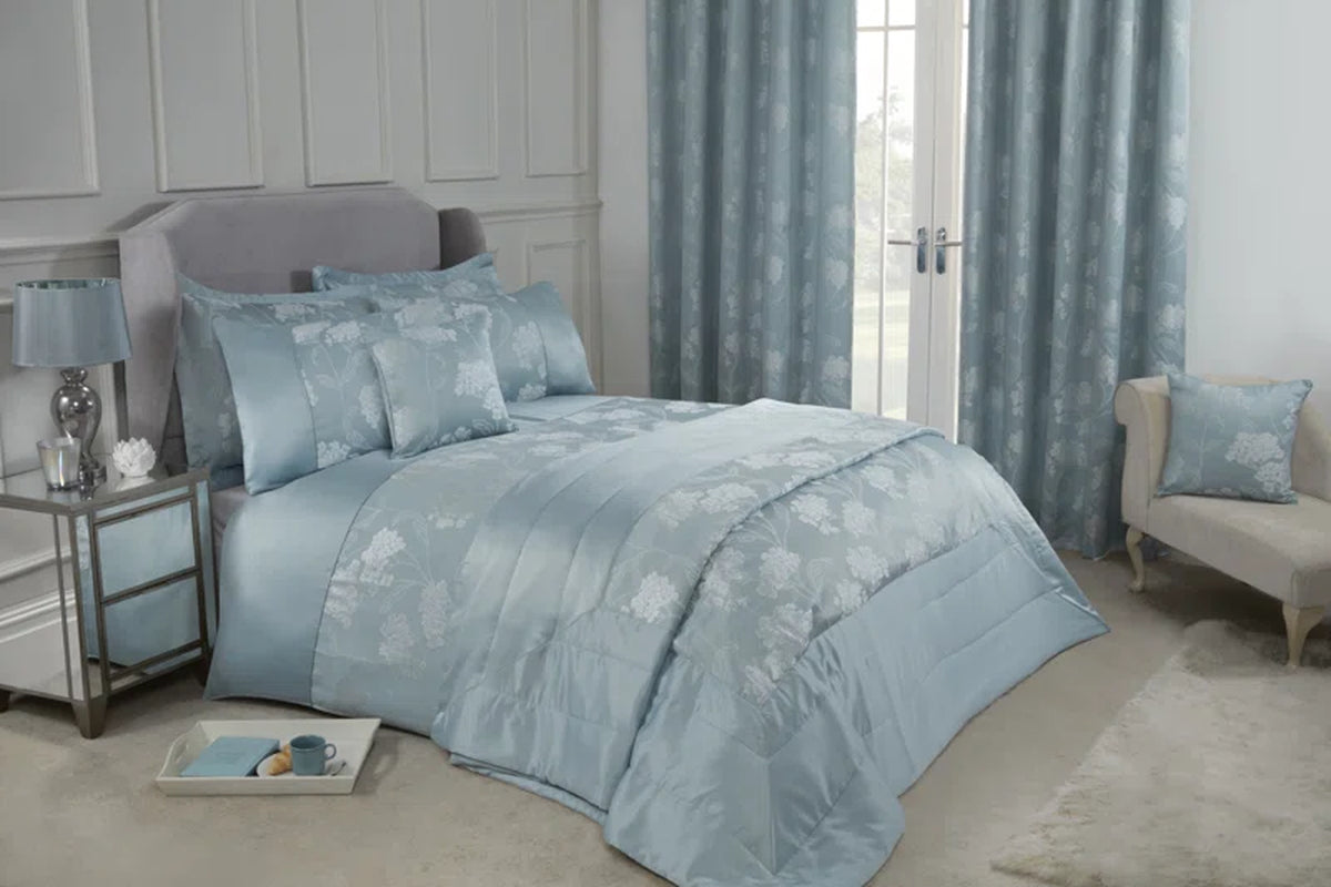 Blossom Satin Floral Bedding with Pillowcases