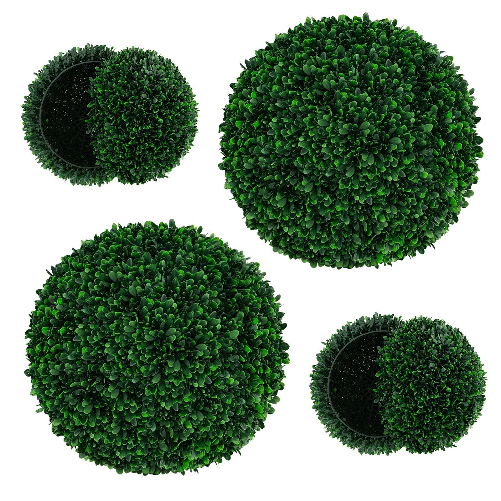 2 Pieces 52 CM Artificial Topiary Balls with 20 Zip Ties