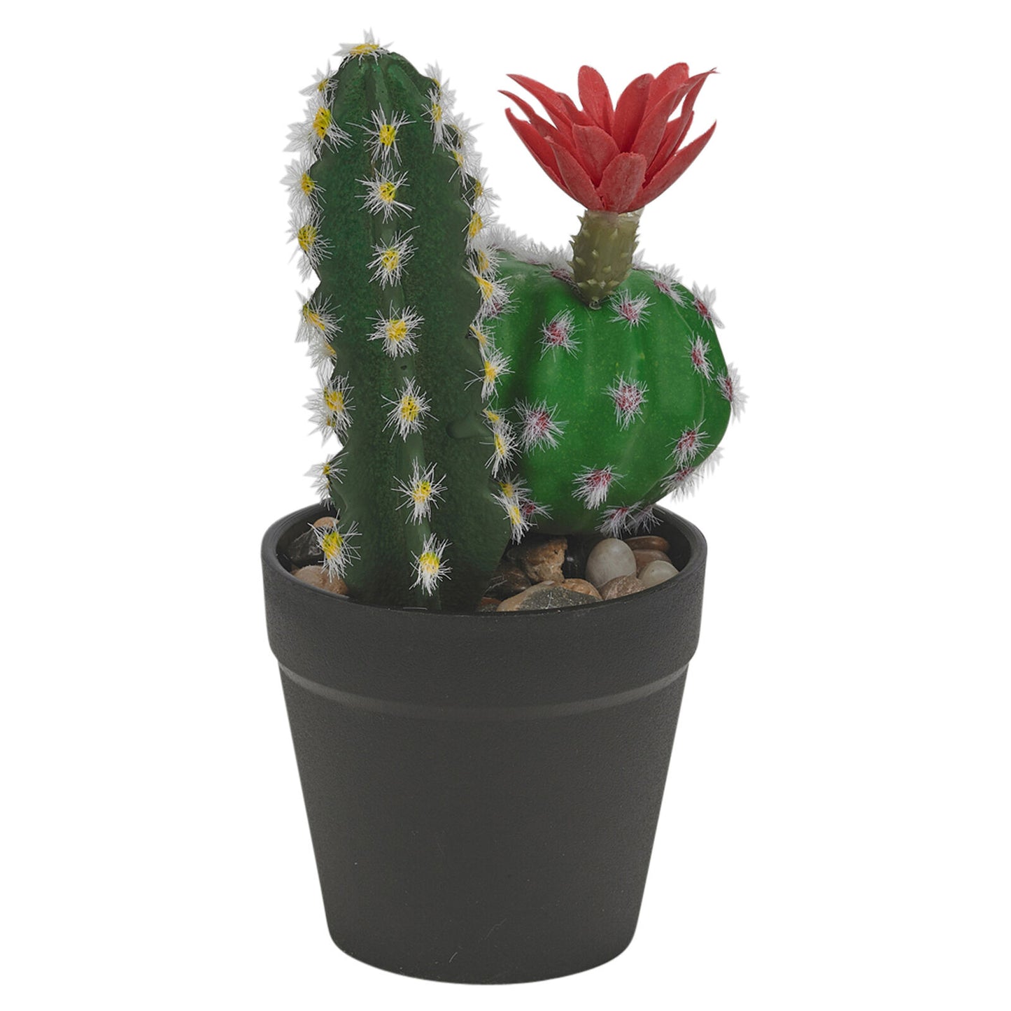 Artificial Cactus in Pot 25Cm Faux House Plant Fake Tropical Succulent Plants