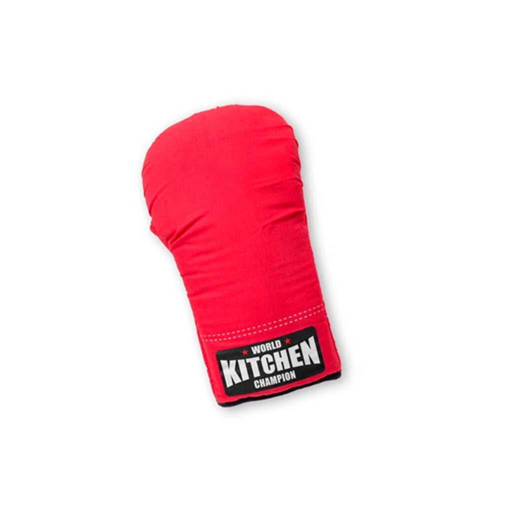 Oven Gloves Boxing Novelty Red Mit BBQ Cooking Kitchen Aid Heat Resistant Mitts