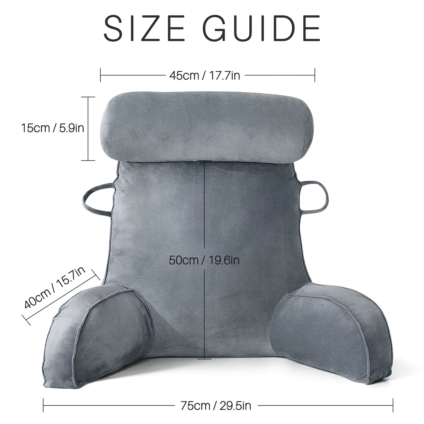 Headboard Pillow Triangle Cushion Reading Large Bolster Backrest Positioning Support Body Wedge Sleeping Pillow for Bed Headboar