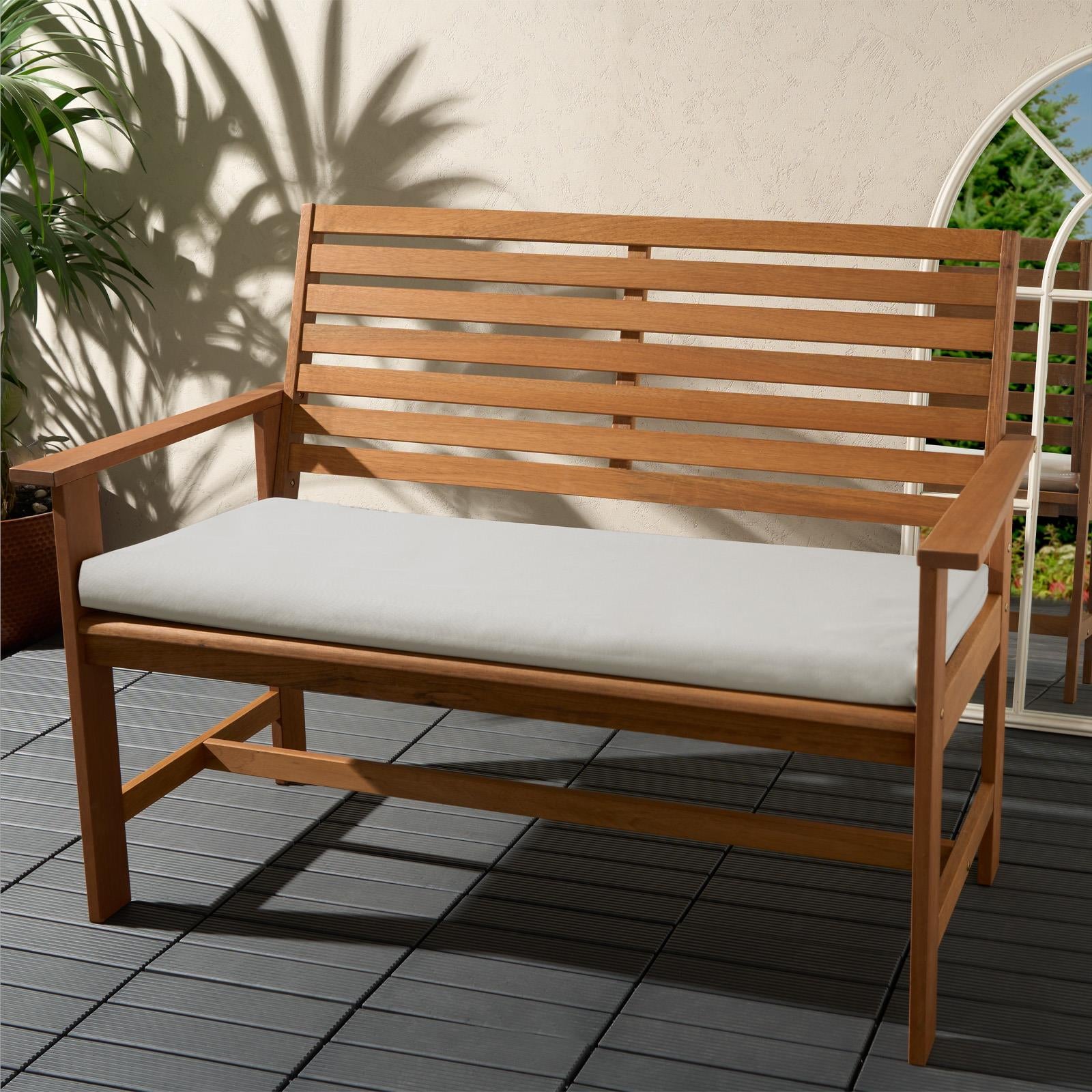 Waterproof Bench Cushion Pads Outdoor Garden 2/3 Seater Furniture Chair Cover