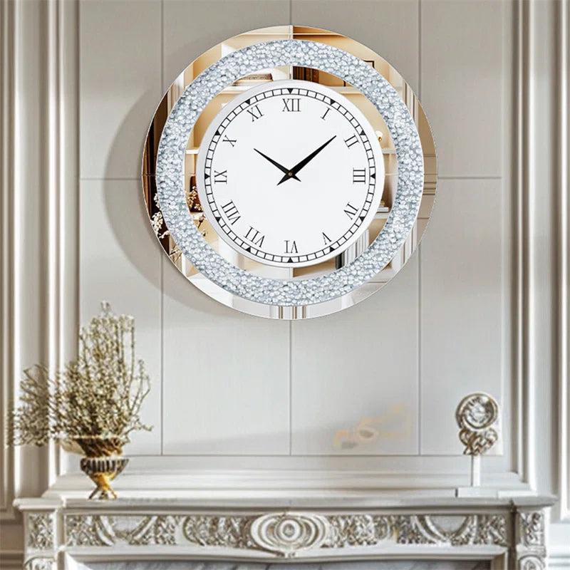 Annwyn Glass Wall Clock