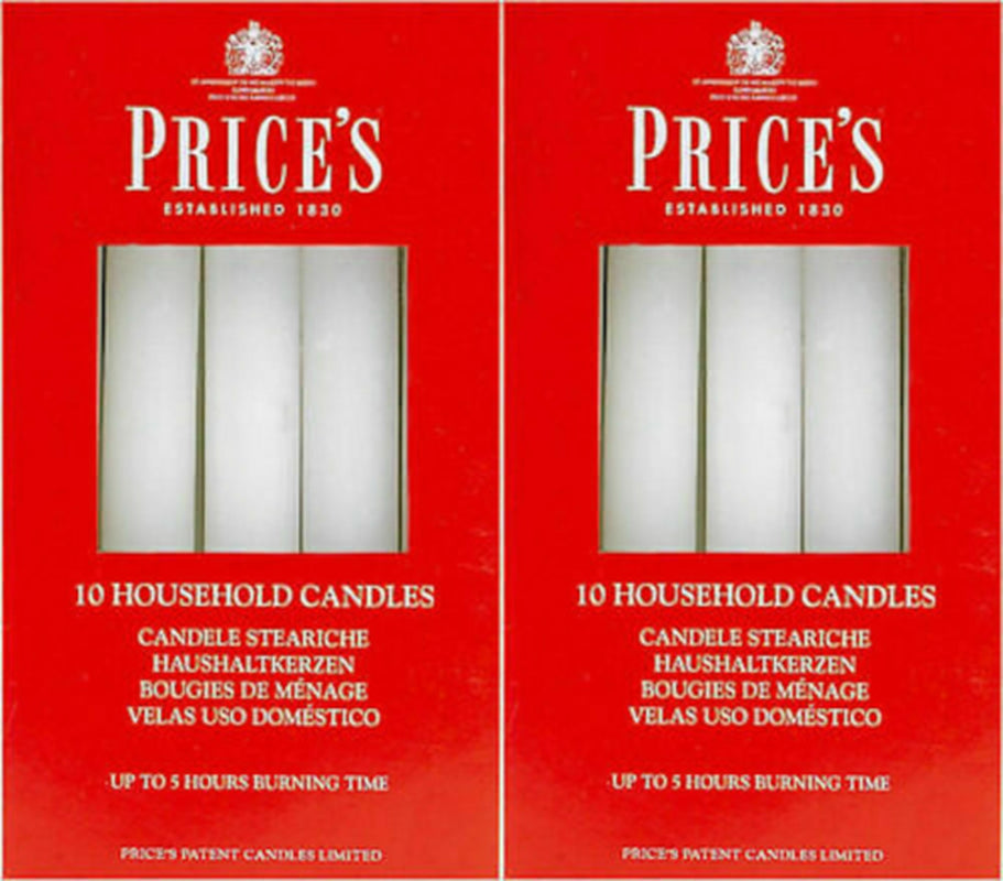 20 Prices Household Candles Candles 5 Hours Burning Time Diameter 2Cm White