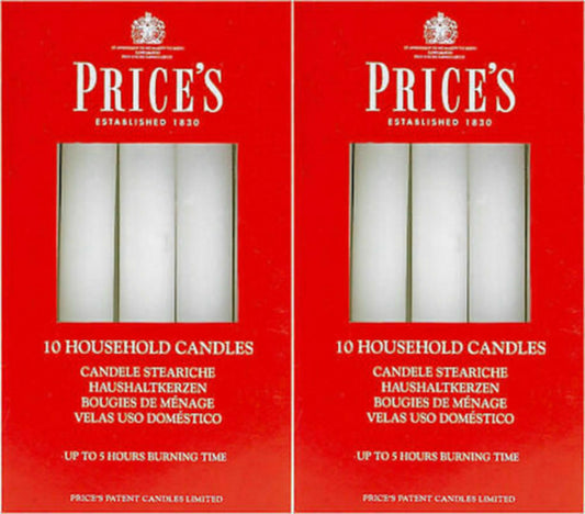 20 Prices Household Candles Candles 5 Hours Burning Time Diameter 2Cm White