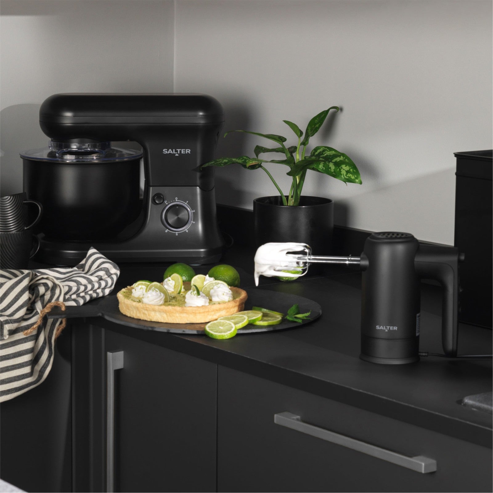 Salter Digital Kitchen Scale & Stand Mixer Stainless Steel for Cooking/Baking