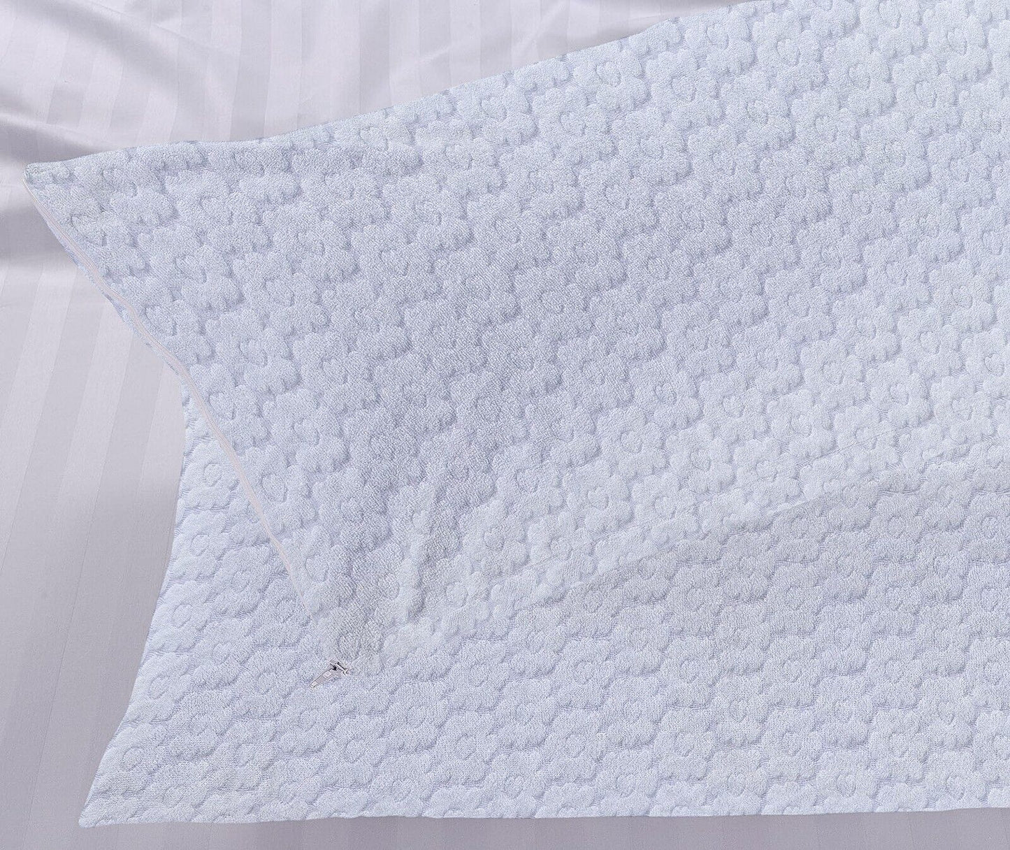 Pack of 4 Zipped WATERPROOF QUILTED Pillow Protectors Hypoallergenic Soft Covers