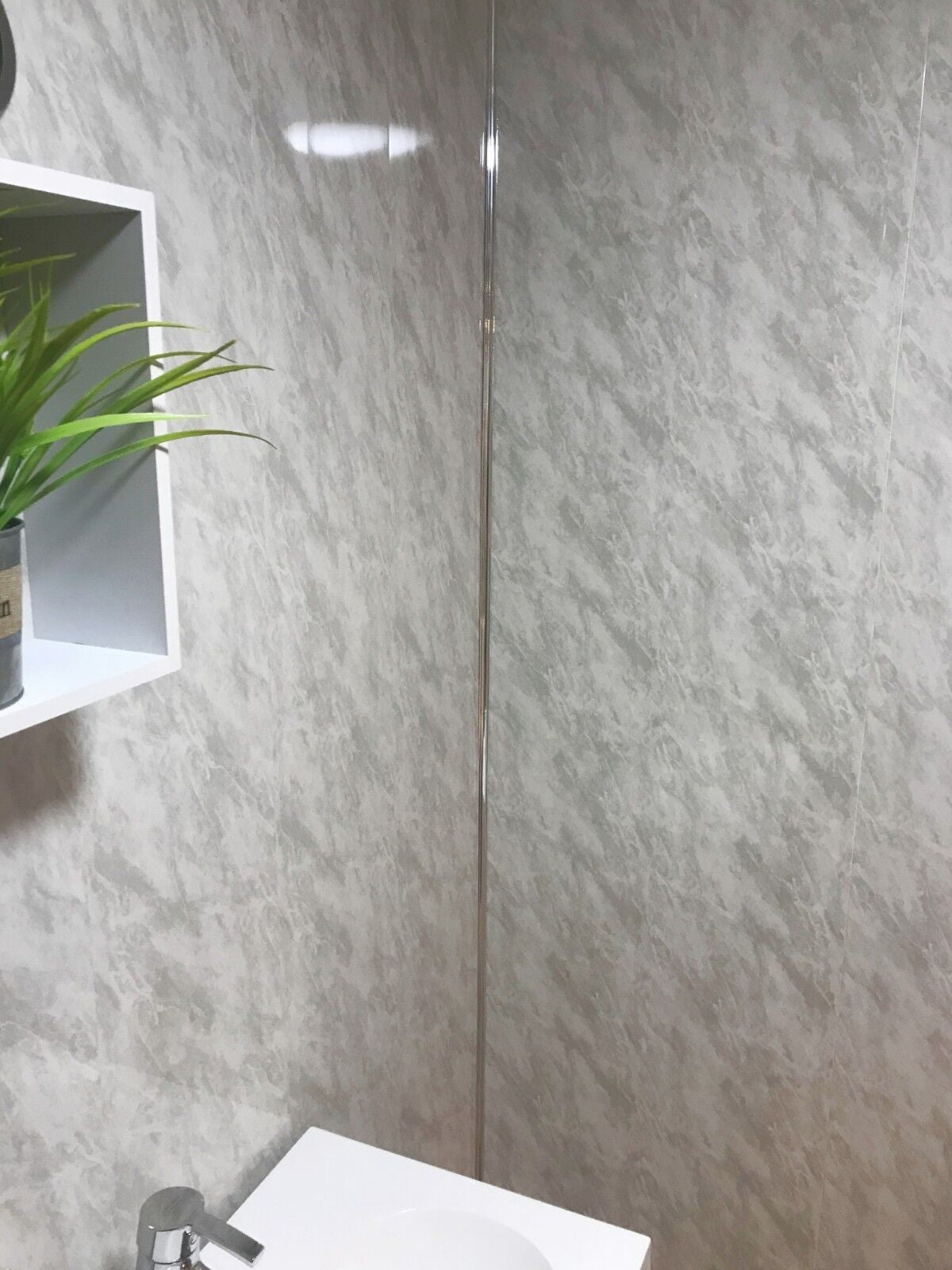 10 White Black Grey Sparkle & Marble Shower Wall Panels PVC Bathroom Cladding