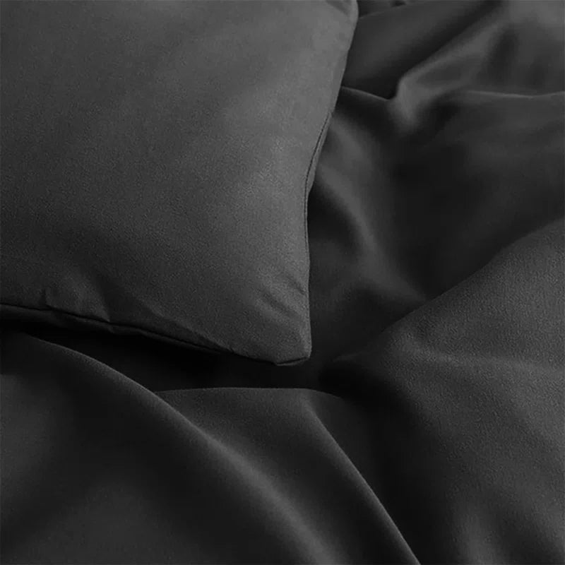 Plain Microfibre 200TC Reversible Contemporary Luxury Quilt Duvet Cover