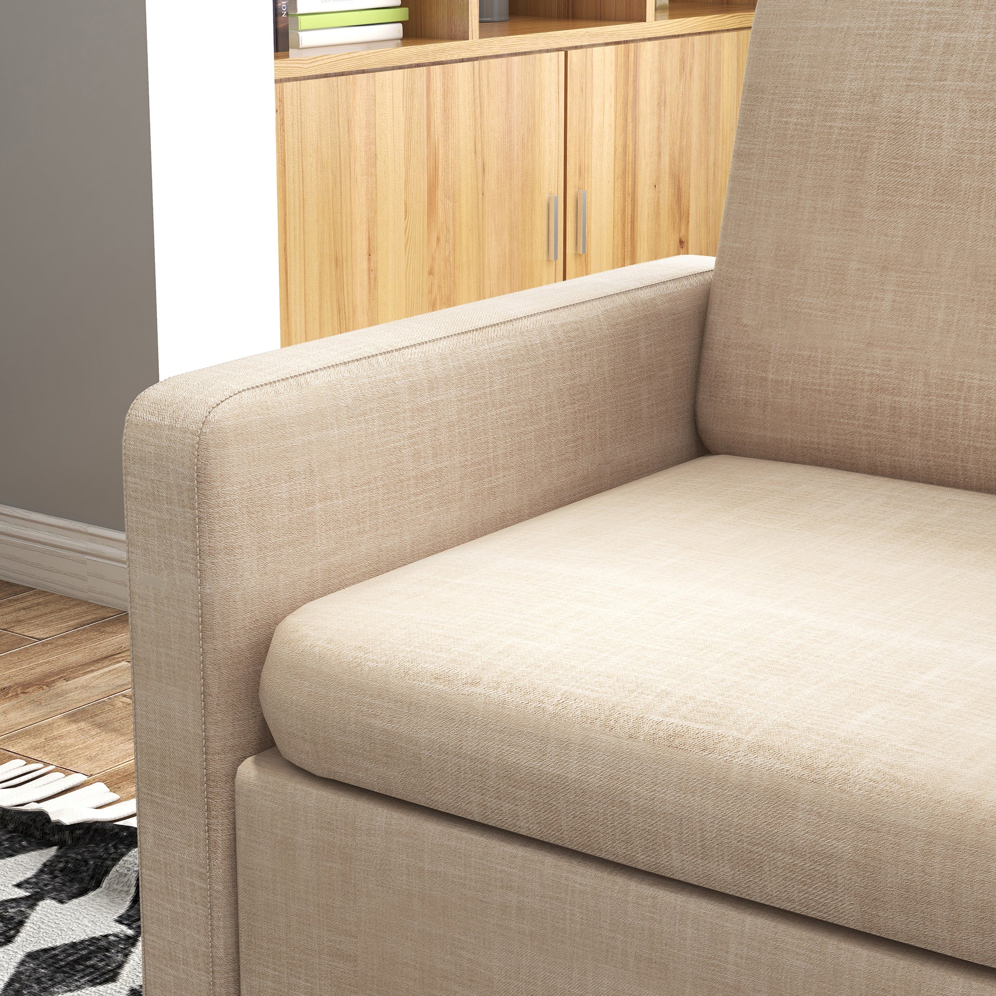 Modern Armchair Fireside Chair Upholstered Accent Chair for Living Room