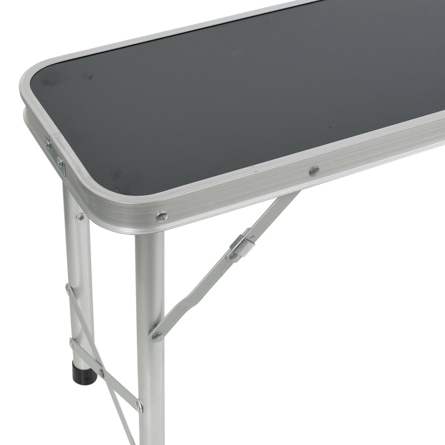 Portable Foldable Camping Picnic Table Bench Set Outdoor Metal BBQ Stool Stable