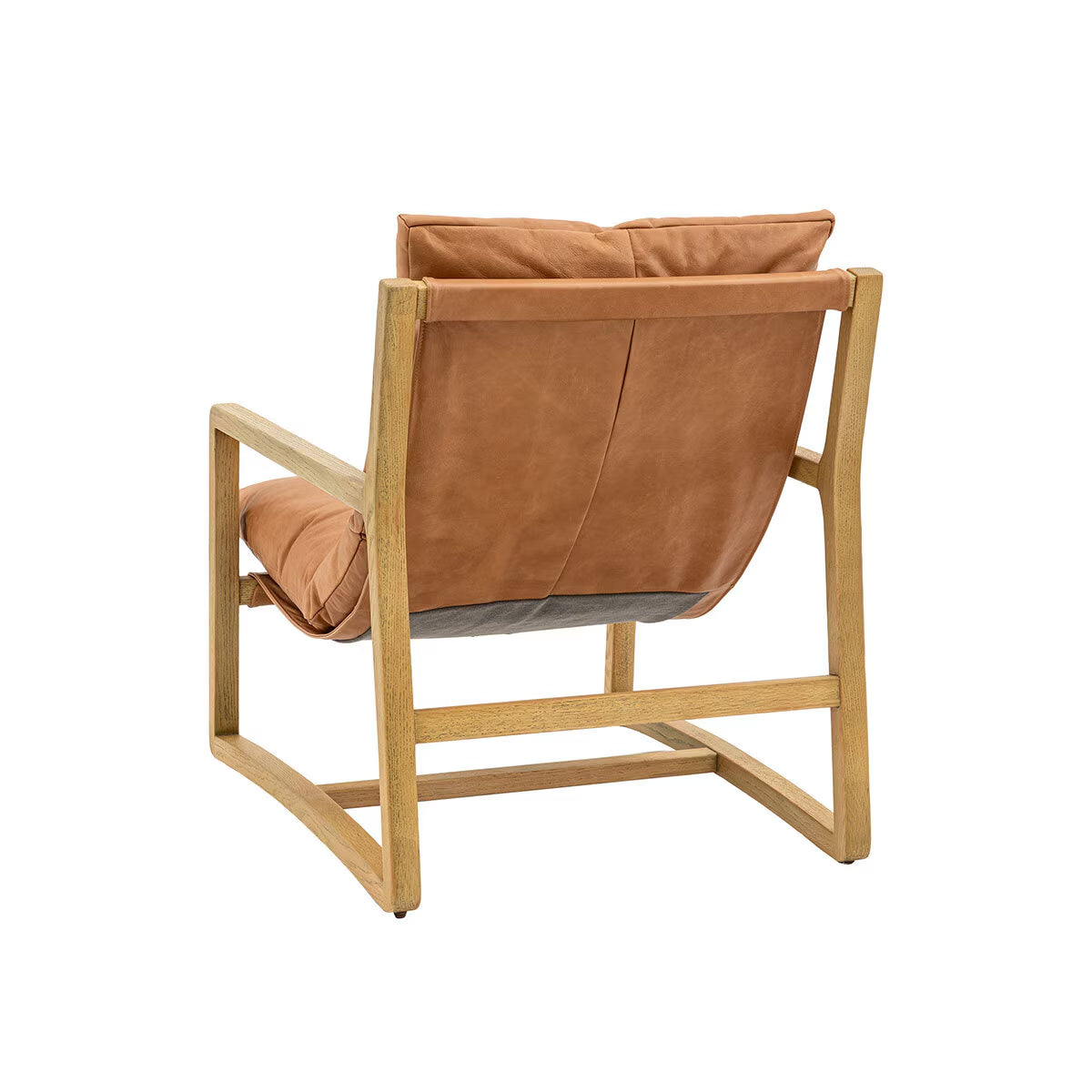 Burela Vintage Brown Leather Lounge Chair