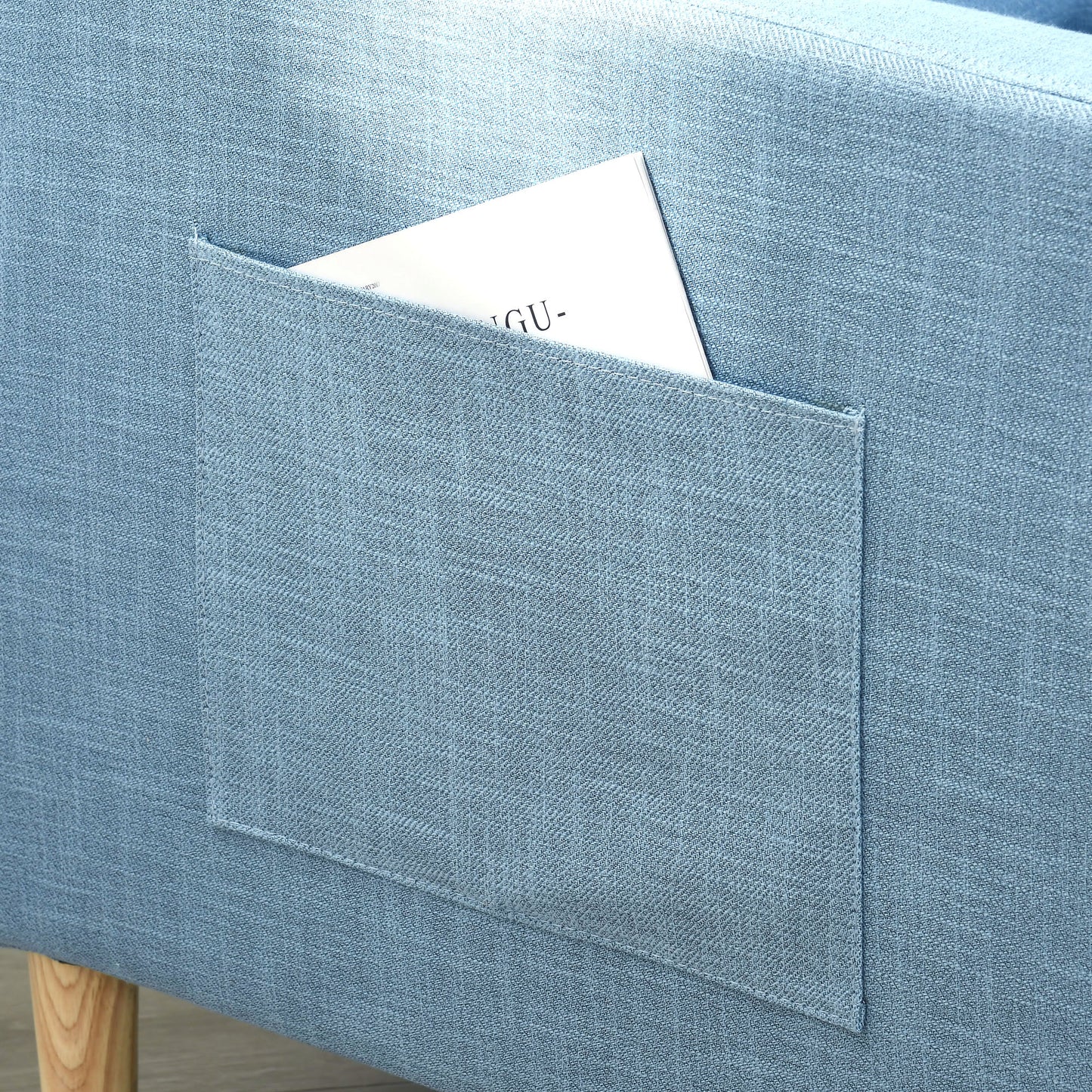 Modern Armchair Fireside Chair Upholstered Accent Chair for Living Room