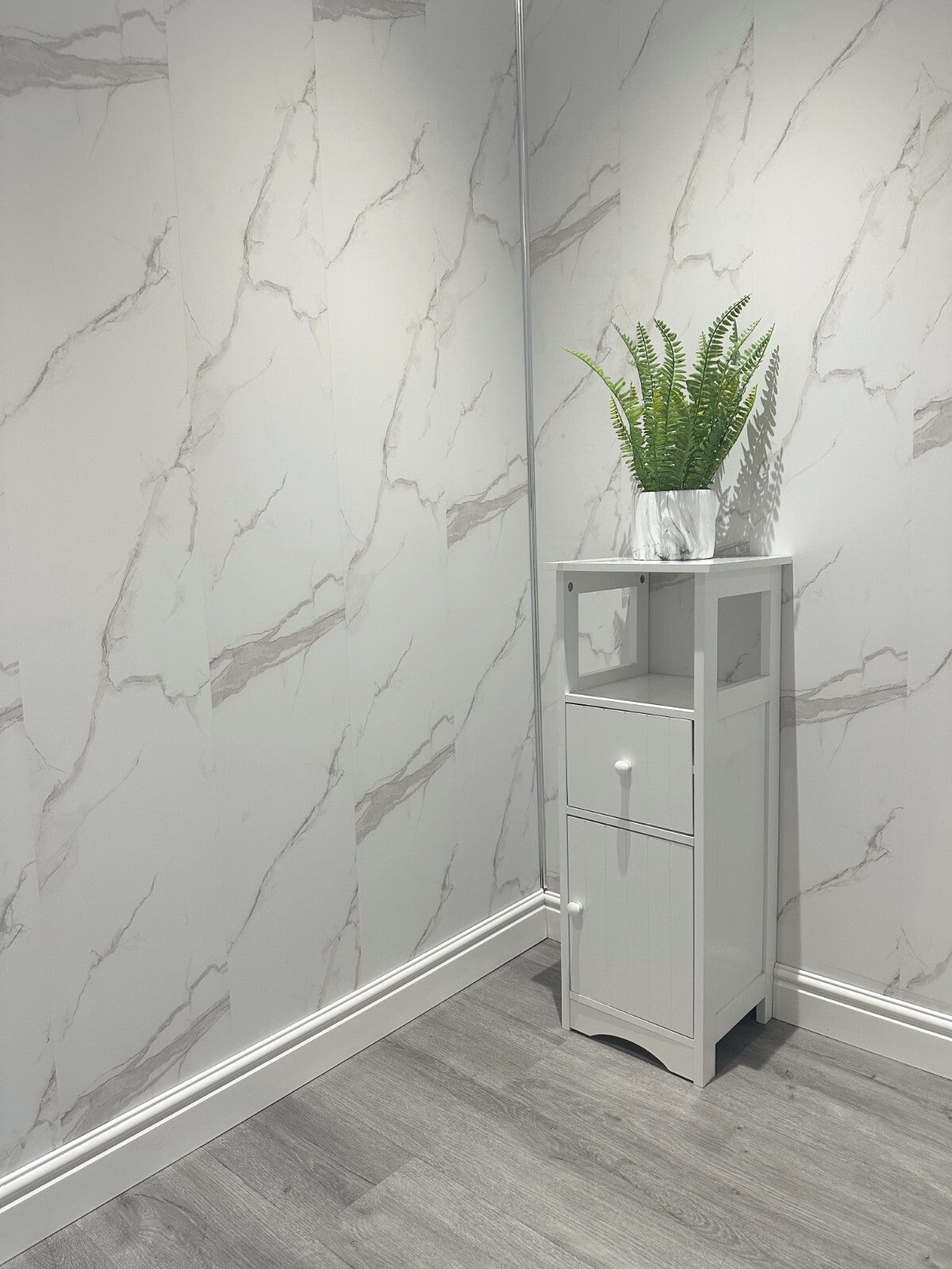 10 White Black Grey Sparkle & Marble Shower Wall Panels PVC Bathroom Cladding