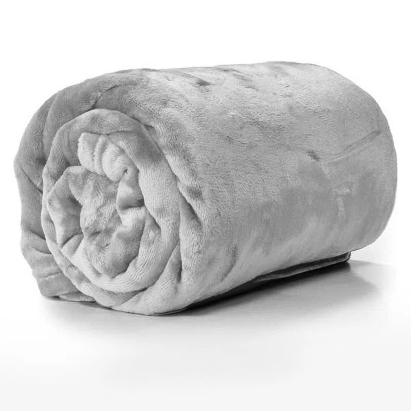 Carsonhill Reversible Mink Faux Fur Plush Fleece Throw/ Blanket