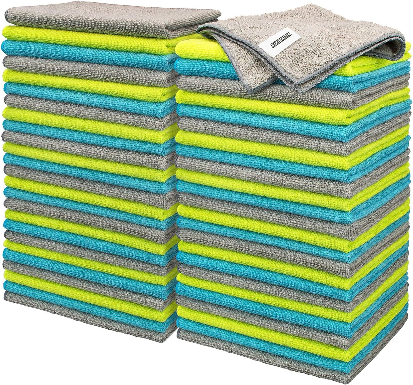 Microfibre Cloth- Pack of 50, Multifunctional Microfibre Towels,30X40Cm, Highly Absorbent Microfiber Duster Cloths for Kitchen, Lint-Free,Streak-Free Cleaning Cloths for Car