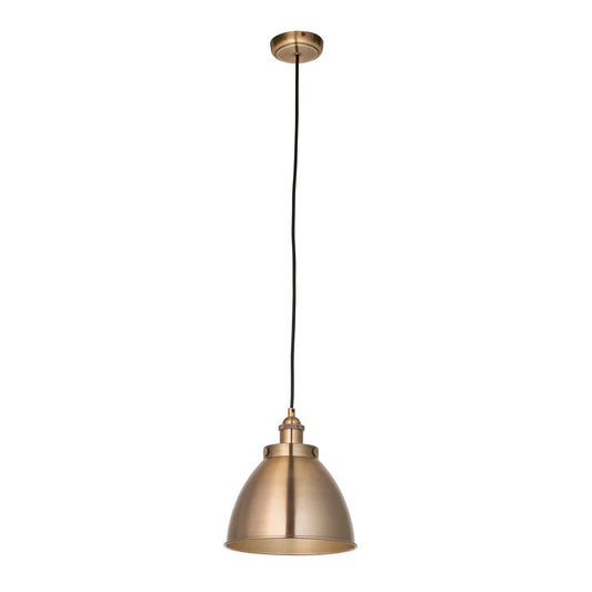 Howze 1 - Light Antique Brass Dome Pendant