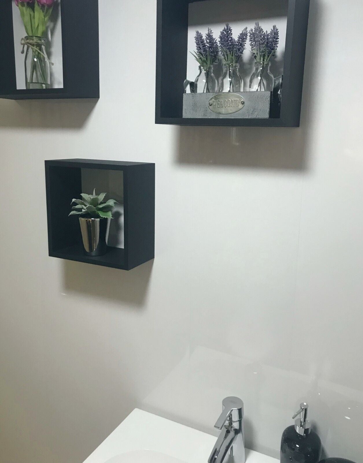 10 White Black Grey Sparkle & Marble Shower Wall Panels PVC Bathroom Cladding