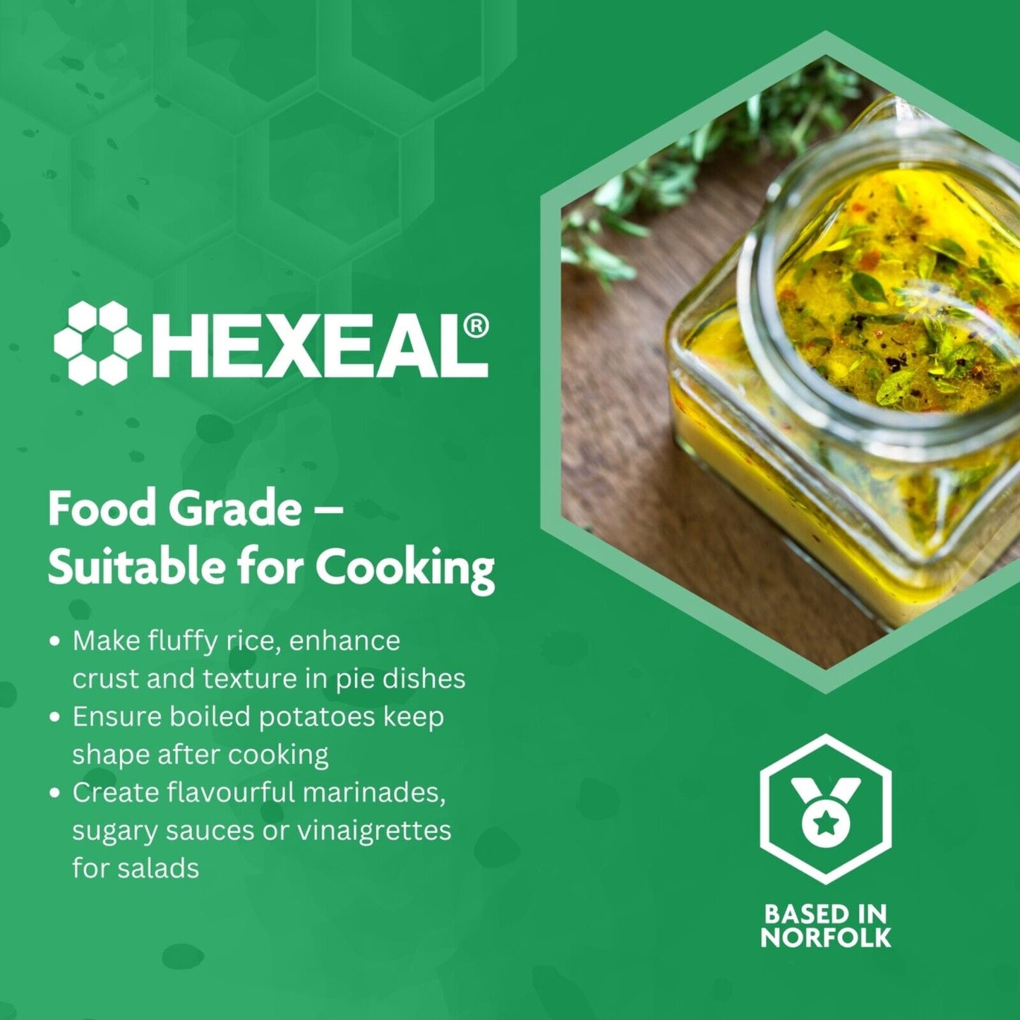 Hexeal White Vinegar 2 X 5L - Food Grade - Cooking, Cleaning, Pickling & Baking