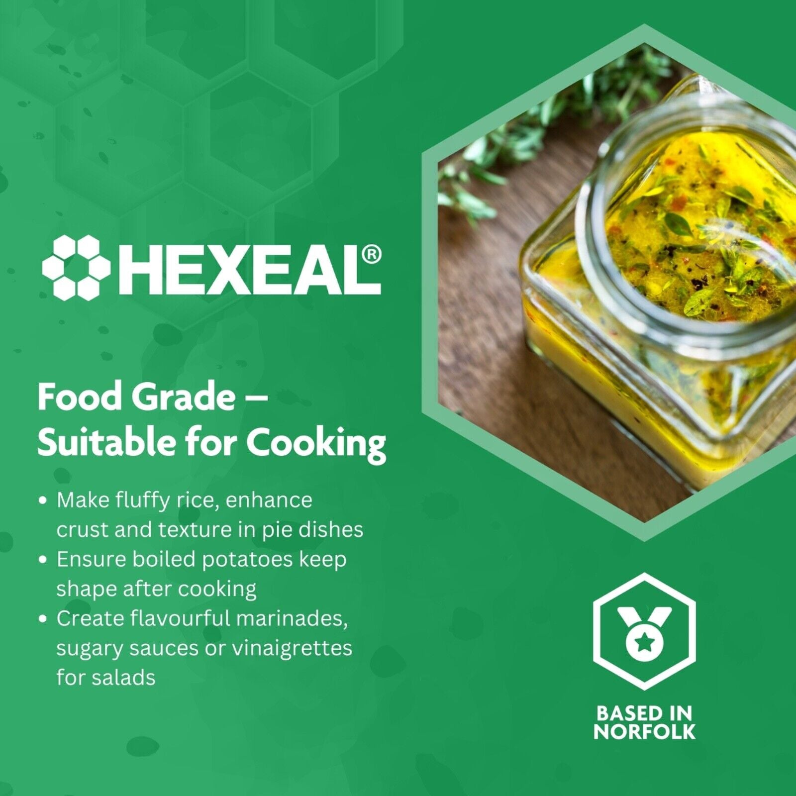Hexeal White Vinegar 2 X 5L - Food Grade - Cooking, Cleaning, Pickling & Baking