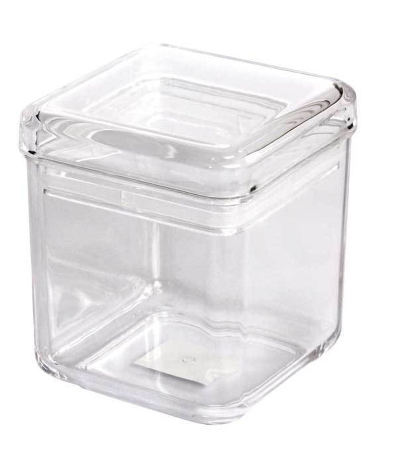 Plastic Square Jar Sealed Lid Food Safe Preserve Jars Chutney Storage - 4 Sizes