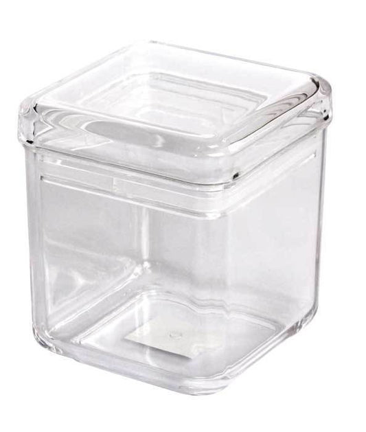 Plastic Square Jar Sealed Lid Food Safe Preserve Jars Chutney Storage - 4 Sizes