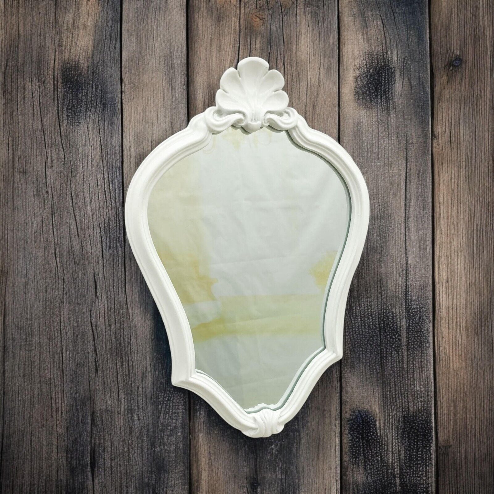 Elegant White Wall Mirror 37Cm X 26Cm Stylish Home Decor & Perfect Xmas Gift