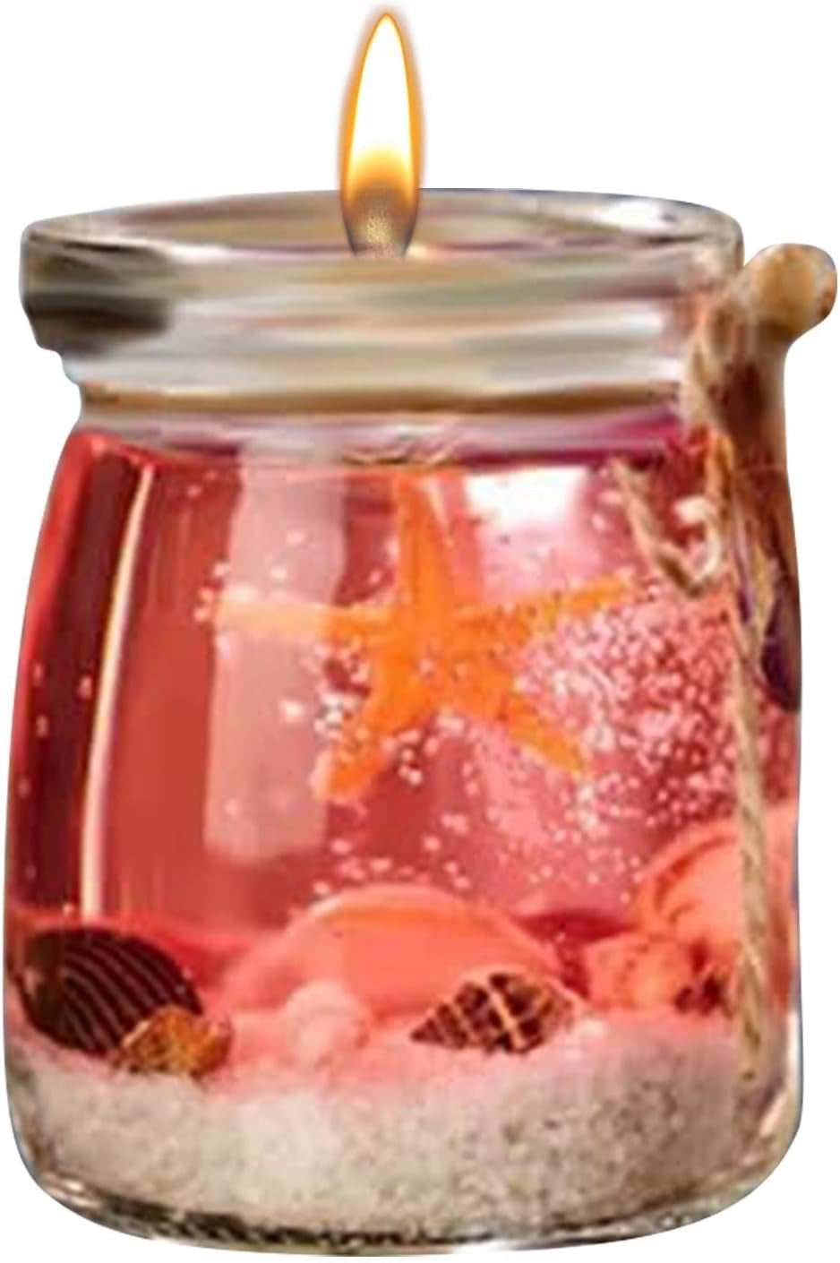 Aromatherapy Candles, Sea Theme Gel Candle, Home Air Freshener, Aromatherapy Jar Candles for Creating Relaxing Ambience