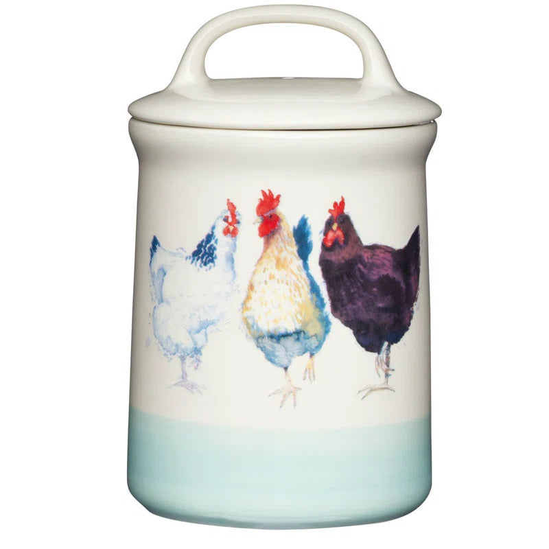 Apple Farm Stoneware Coffee, Tea and Sugar Canisters