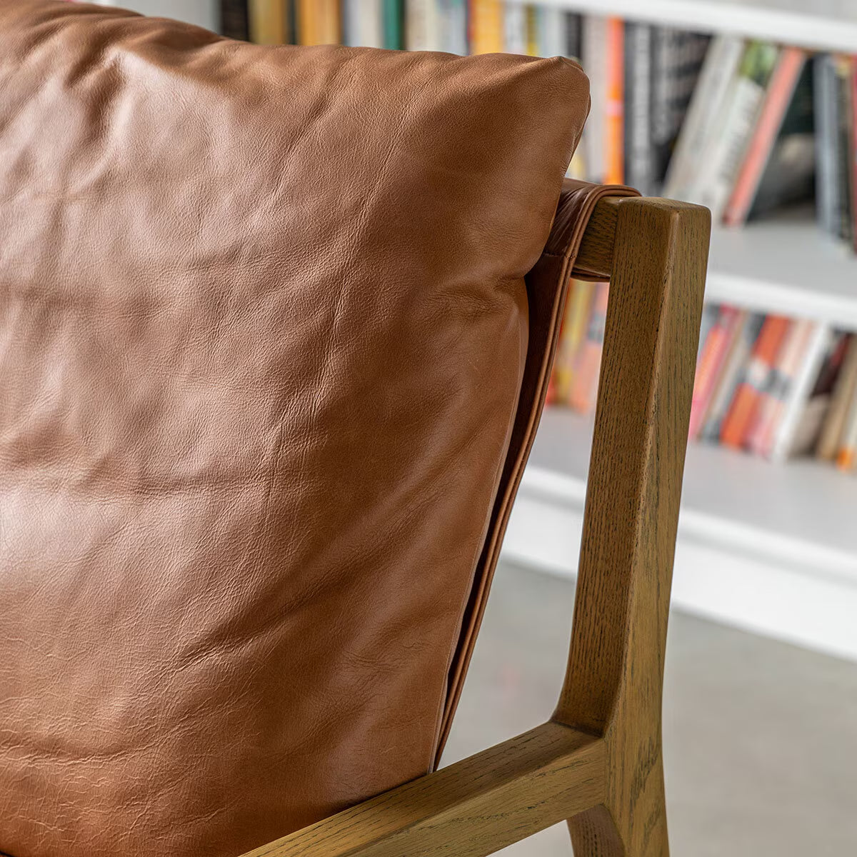 Burela Vintage Brown Leather Lounge Chair
