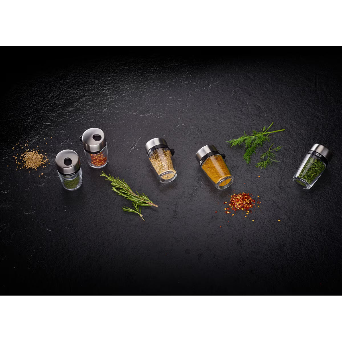 20 Jar Filled Spice Rack Carousel