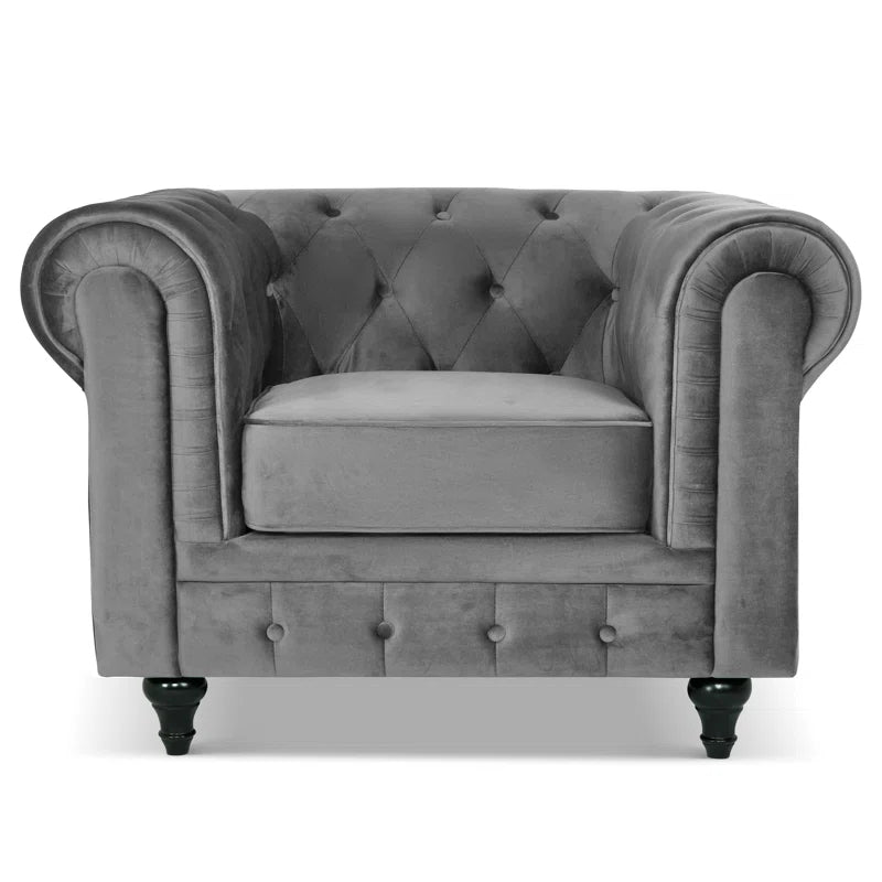 Asya 3 - Piece Velvet Living Room Set