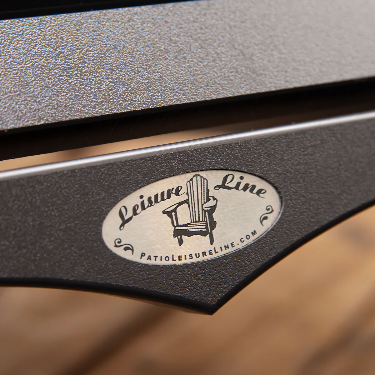 Adirondack Faux Wood Garden Chair in Black