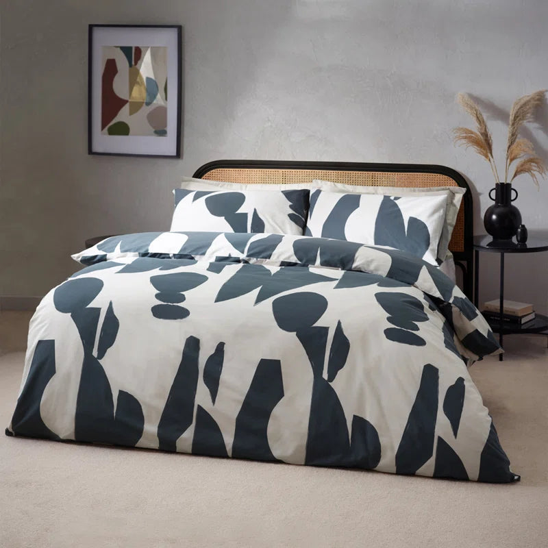 Areonia Cotton Blend Duvet Cover Set with Pillowcases