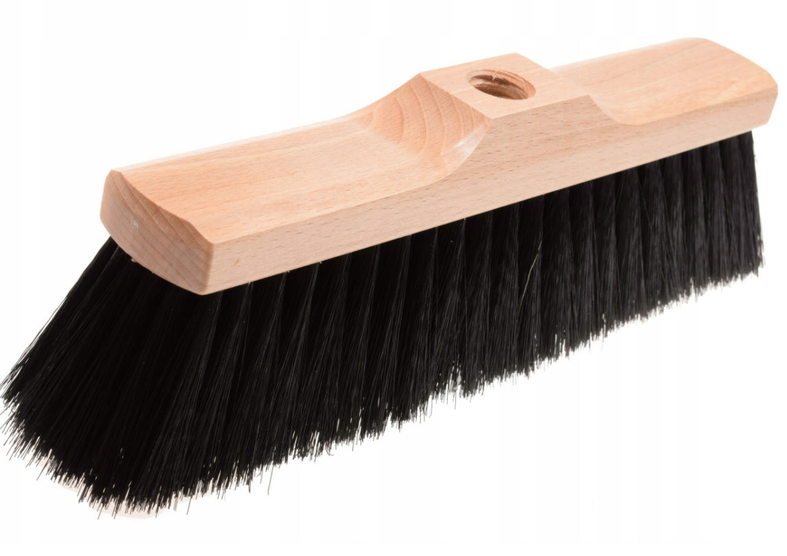 1.2M Traditional Outdoor Garden Sweeping Brush Floor Yard Wooden Broom Handle